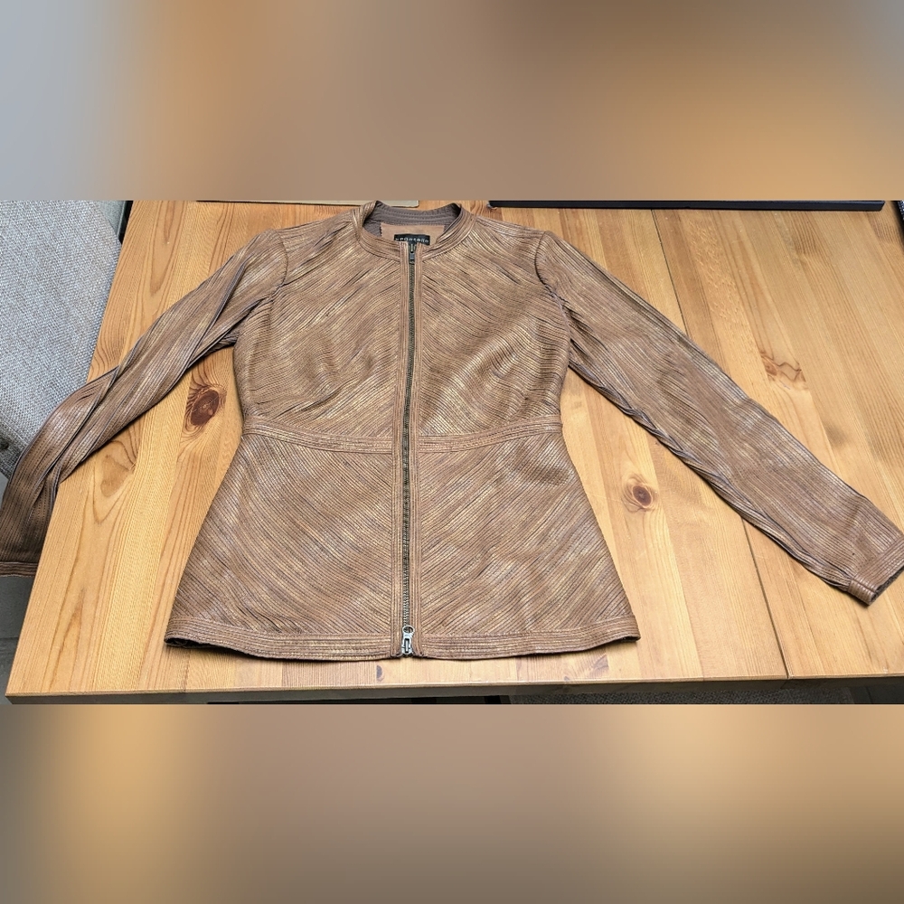 Bagatelle Leather Patchwork stretch Jacket - Picture 2 of 12